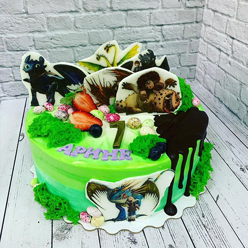 Торт на заказ к дню рождения #0420