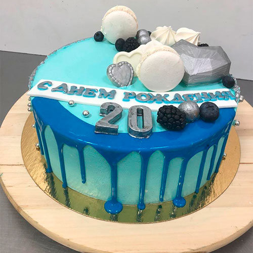 Торт на заказ к дню рождения #0336