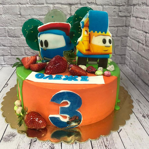 Торт на заказ к дню рождения #0465