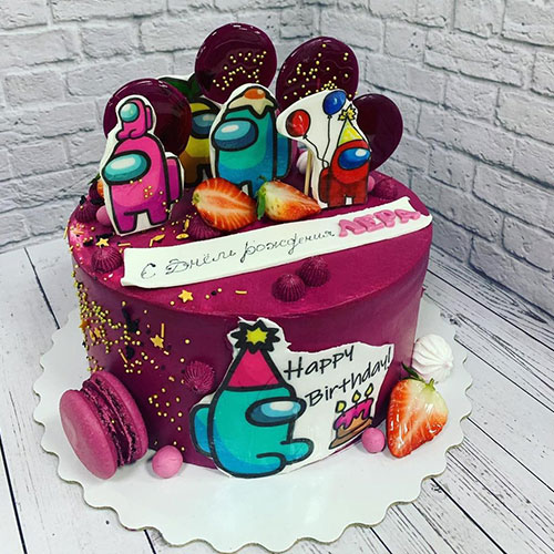 Торт на заказ к дню рождения #0421